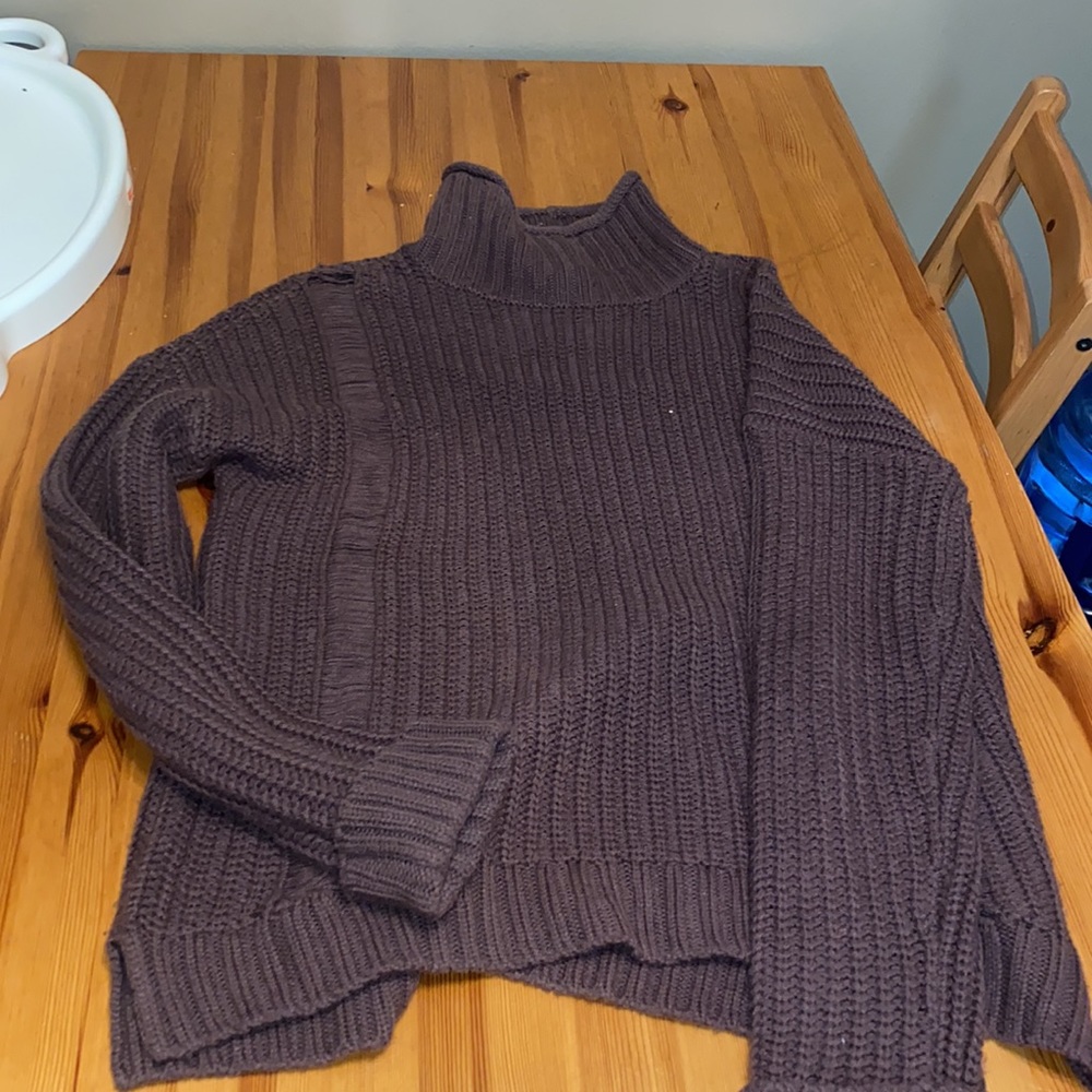 Purple Turtle neck Sweater
